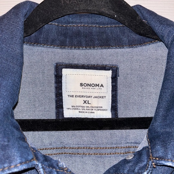 Sonoma Dark Blue Jean Jacket XL - Picture 3 of 3
